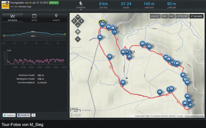Alte Eisenbahn "unterhalb" / Karlsschanze Innenwall / Karlsschanze Aussenwall / Gertrudskammer - Drudenhöhle / Fauler Jäger / Klippenweg / Kleiner Herrgott